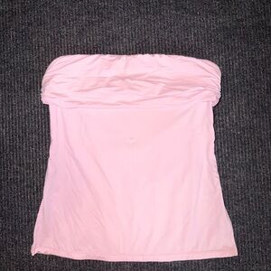 Pink Strapless Top